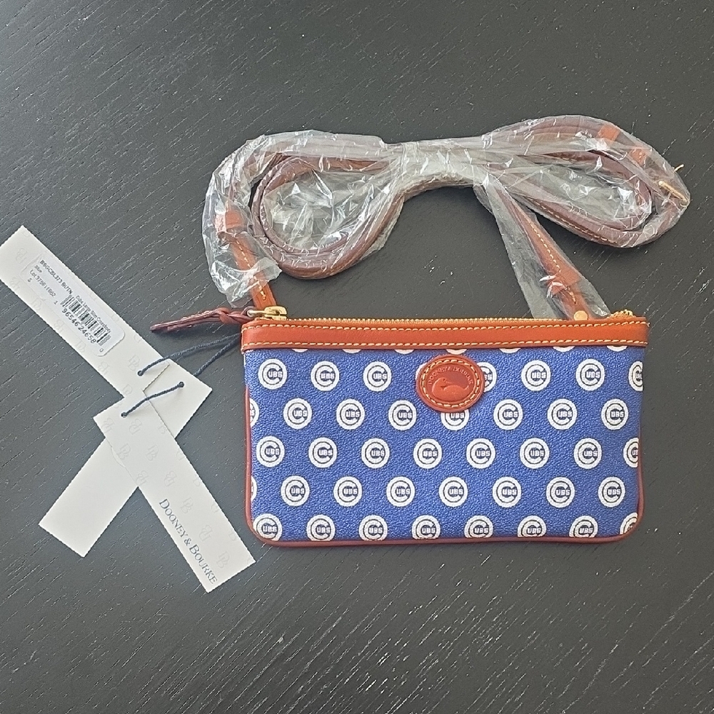 Dooney & Bourke Chicago Cubs Blue and Brown Crossbody